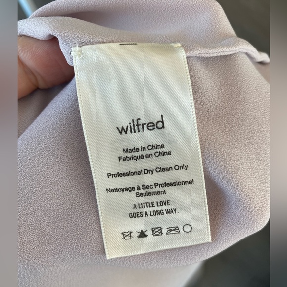 Aritzia Wilfred Promener Blouse Lilac - Picture 3 of 5